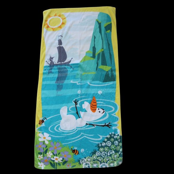 Disney Jumping Beans Olaf from Frozen Beach Towel 28.5 by 55.5" - Picture 1 of 6